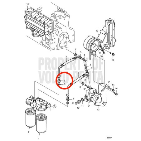 Niple Original Volvo Penta VOP20799255 | MD2010