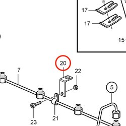 Placa Angular Original Volvo Penta VOP20801014 | MD2010