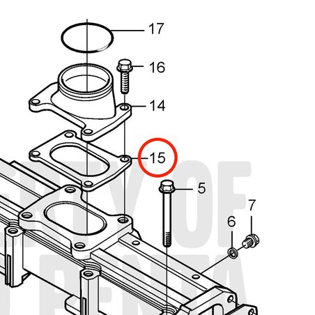 Original Volvo Penta Dichtung VOP20875134 | MD2010