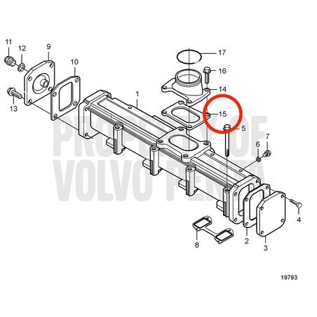 Original Volvo Penta Dichtung VOP20875134 | MD2010