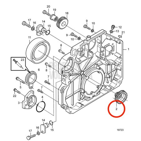 Original Volvo Penta Getriebe VOP20916167 | MD2010
