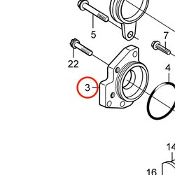 Original Volvo Penta Flansch VOP21101972 | MD2010