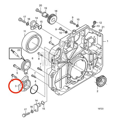 Original Volvo Penta Flansch VOP21101972 | MD2010