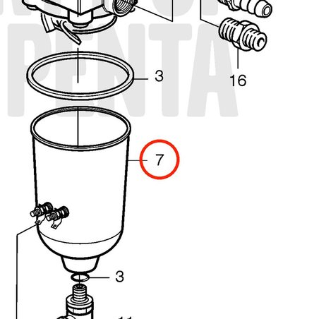 Tigela Volvo Penta original VOP21230806 | MD2010