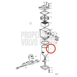 Tigela Volvo Penta original VOP21230806 | MD2010