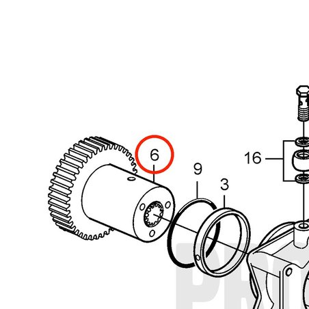 Original Volvo Penta Getriebe VOP21249485 | MD2010
