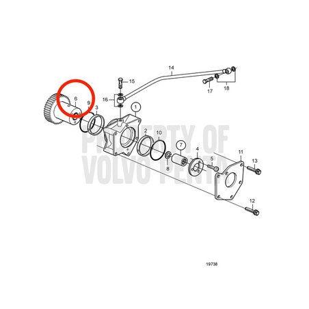 Original Volvo Penta Getriebe VOP21249485 | MD2010