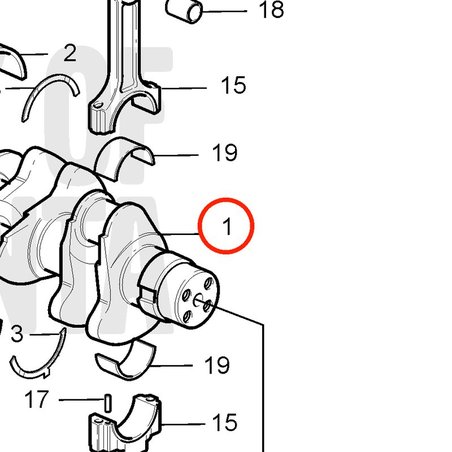Cigüeñal Original Volvo Penta VOP21273414 | MD2010