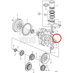 Cigüeñal Original Volvo Penta VOP21273414 | MD2010