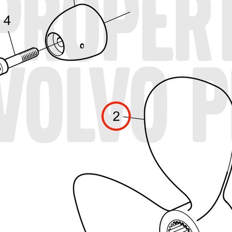 Hélice Original Volvo Penta VOP21381264 | MD2030-D