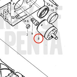 Original Volvo Penta Ölpumpe VOP21541017 | MD2010