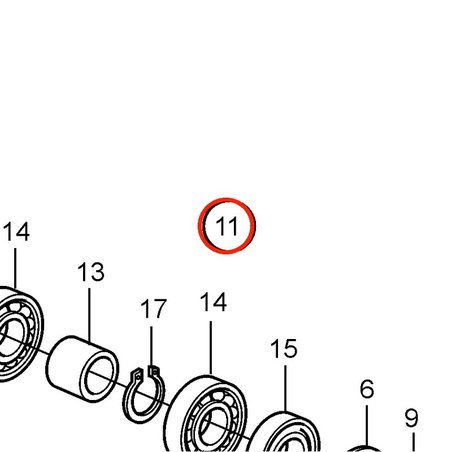 Eje Original Volvo Penta VOP21951416 | MD2010