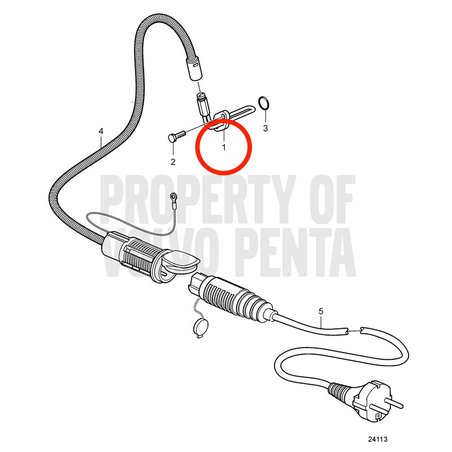 Chauffage moteur d'origine Volvo Penta VOP22288340 | MD2010