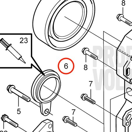 Original Volvo Penta Motorhaube VOP22610639 | MD2010
