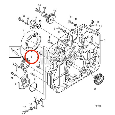Original Volvo Penta Motorhaube VOP22610639 | MD2010