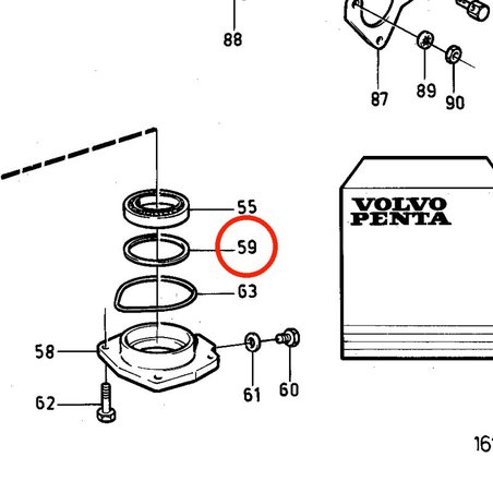Original Volvo Penta Einstellscheibe VOP87654 | MD2030-D