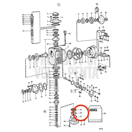 Original Volvo Penta Einstellscheibe VOP87654 | MD2030-D