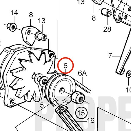 Polea Original Volvo Penta VOP841811 | MD2030-D