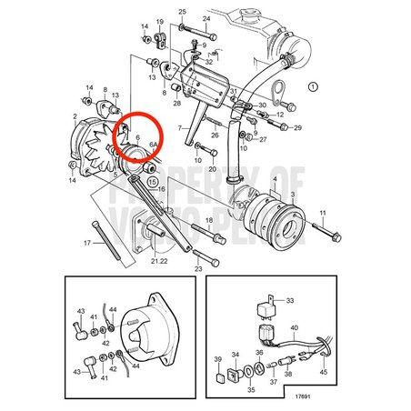 Polea Original Volvo Penta VOP841811 | MD2030-D