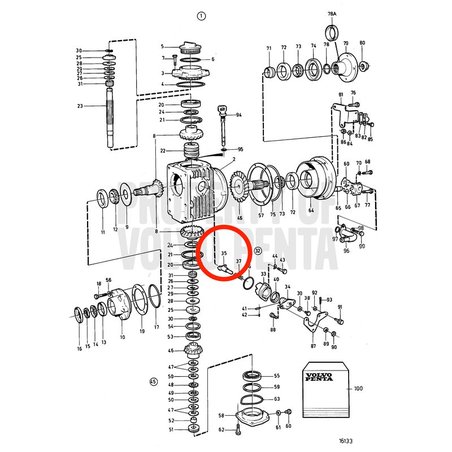 Brida Original Volvo Penta VOP851664 | MD2030-D