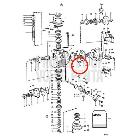 Original Volvo Penta Einstellscheibe VOP851702 | MD2030-D