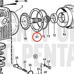 Arandela de Ajuste Original Volvo Penta VOP851703 | MD2030-D