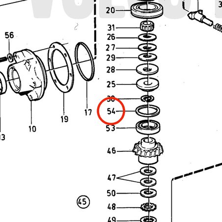 Arandela de Ajuste Original Volvo Penta VOP851706 | MD2030-D
