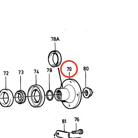 Brida Original Volvo Penta VOP852076 | MD2030-D