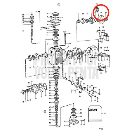 Brida Original Volvo Penta VOP852076 | MD2030-D