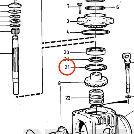 Original Volvo Penta Sicherheitsring VOP852190 | MD2030-D
