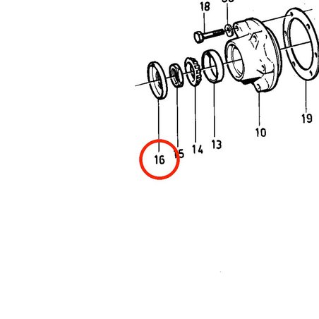 Anel de vedação original Volvo Penta VOP873094 | MD2030-D