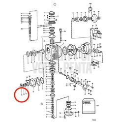 Anel de vedação original Volvo Penta VOP873094 | MD2030-D