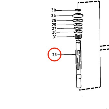 Essieu Volvo Penta d'origine VOP873099 | MD2030-D