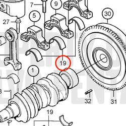 Set cuscinetti principali originali Volvo Penta VOP876660 | MD2030