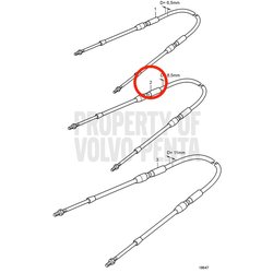 Câble de commande d'origine Volvo Penta VOP888084 | MD2030-D