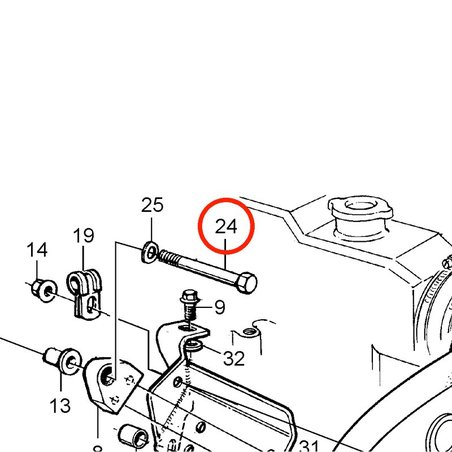 Vis hexagonale d'origine Volvo Penta VOP963233 | MD2030-D