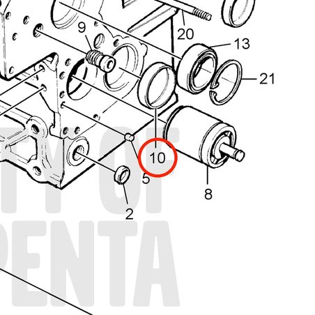 Cojinete de Bancada Original Volvo Penta VOP3580286 | MD2030
