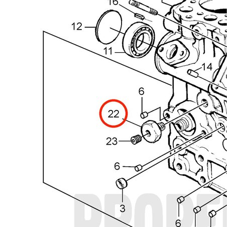 Bucha original Volvo Penta VOP3580290 | MD2030