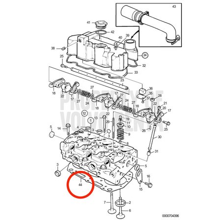 Guarnizione testata originale Volvo Penta VOP3580309 | MD2030