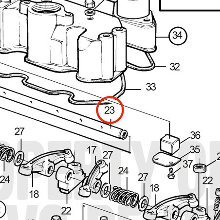 Original Volvo Penta Achse VOP3580314 | MD2030