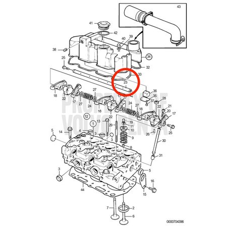 Original Volvo Penta Achse VOP3580314 | MD2030