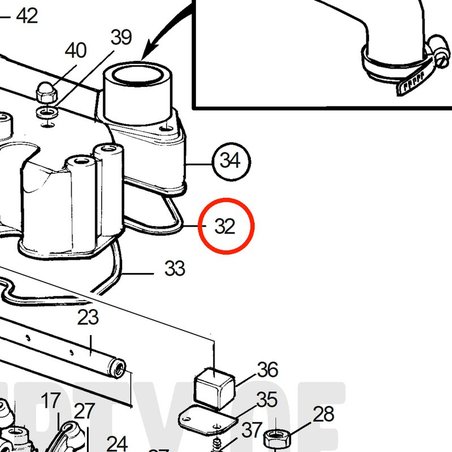 Junta Original Volvo Penta VOP3580316 | MD2030