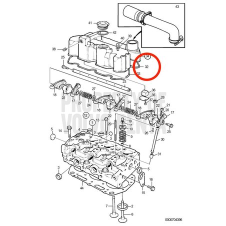 Junta Original Volvo Penta VOP3580316 | MD2030
