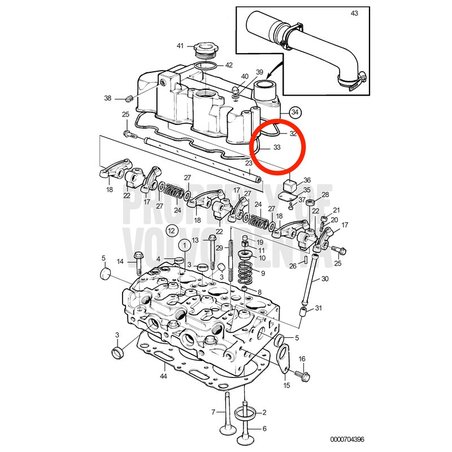 Anel de vedação original Volvo Penta VOP3580317 | MD2030