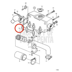 Guarnizione originale Volvo Penta VOP3580323 | MD2030