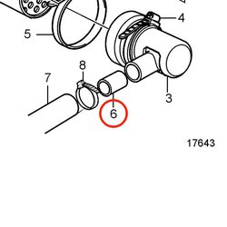 Tube d'origine Volvo Penta VOP3580328 | MD2030