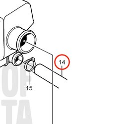 Tuyau d'origine Volvo Penta VOP3580329 | MD2030