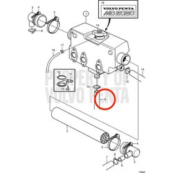 Mangueira original Volvo Penta VOP3580330 | MD2030