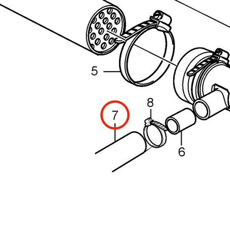 Tuyau d'origine Volvo Penta VOP3580331 | MD2030