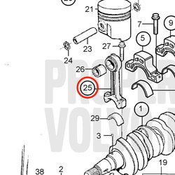Biela original Volvo Penta VOP3580345 | MD2030